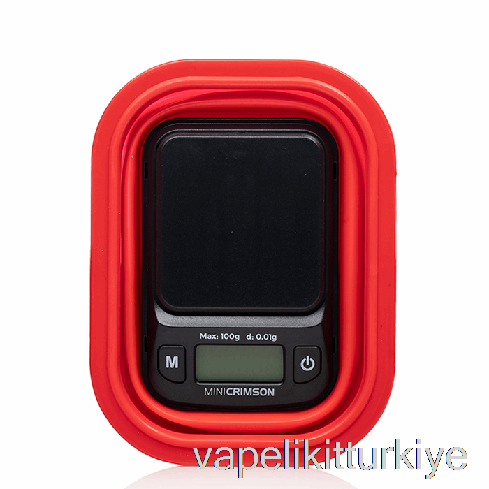Vape Türkiye Truweigh Mini Crimson Dijital Terazi Katlanabilir Kase Ile Kırmızı Kase